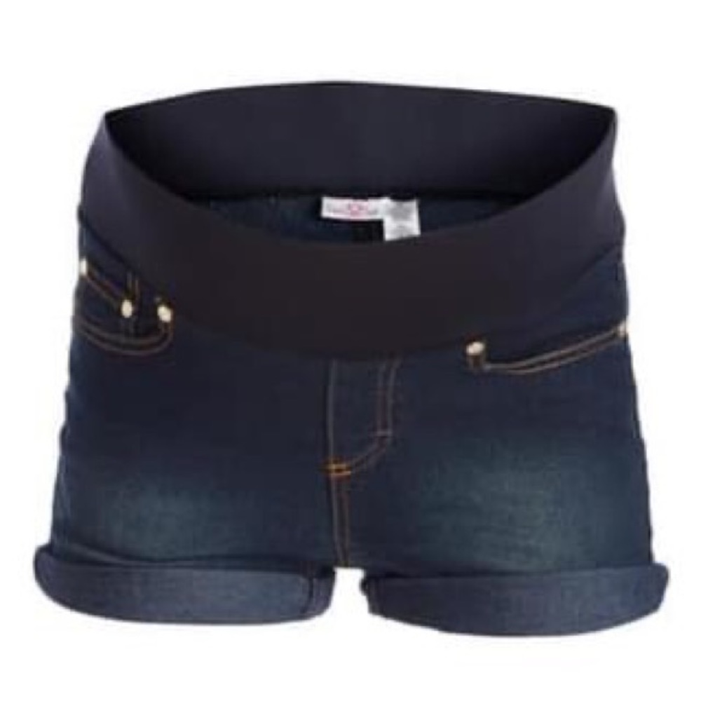 🤰Times 2 Maternity jean shorts under belly M
